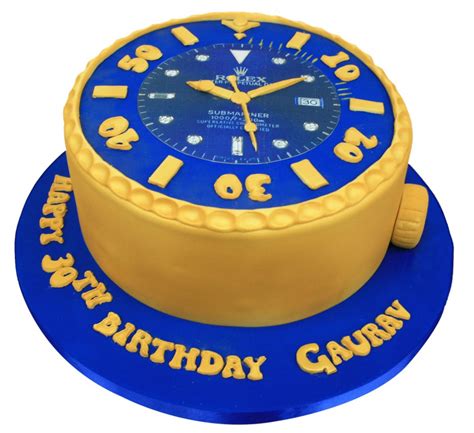 rolex birthday cake|rolex dial shape birthday cake.